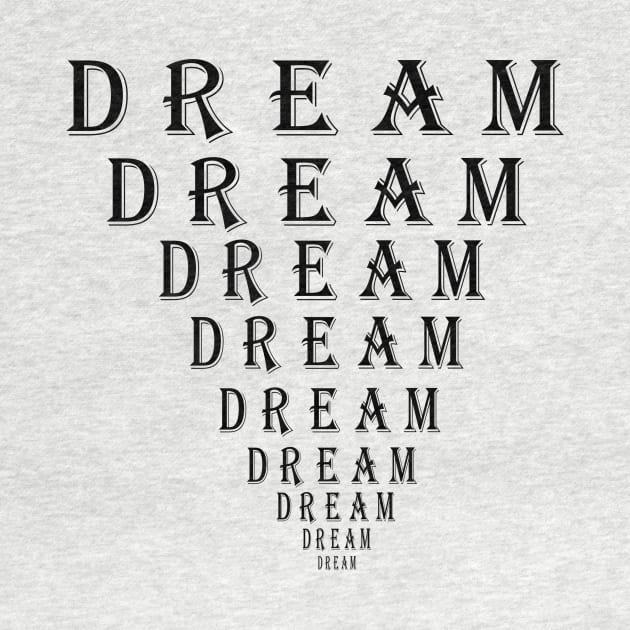 Dream Motivation Eye Chart by Art by Deborah Camp